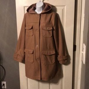 Old Navy Tan Coat Sz Large VGUC
